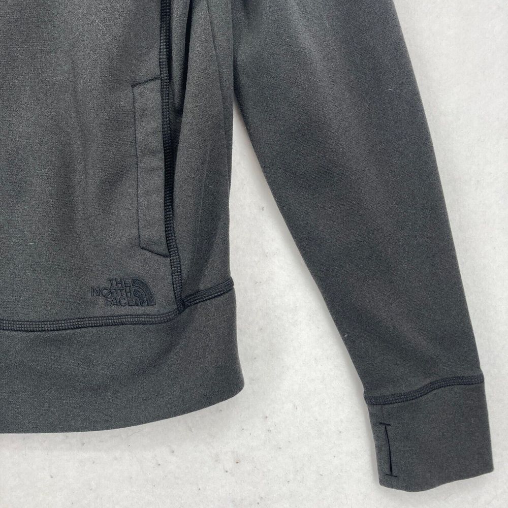 The North Face‎ Pullover Hoodie Women's Small Gray Fleece Mock Neck Long Sleeve - Picture 7 of 16
